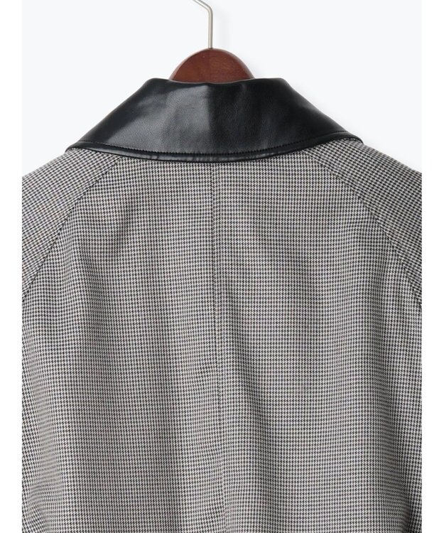 Te chichi ファブリックアソート衿付きブルゾン グレー