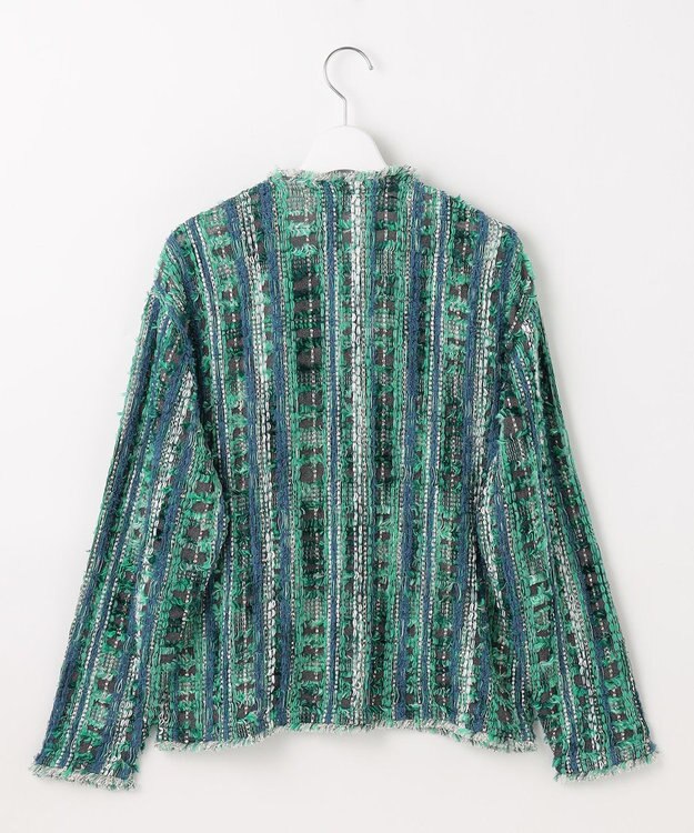 自由区 【カトリエムブーケ】Melange de couleurs カラーミックスカーディガン ブルーグレー系