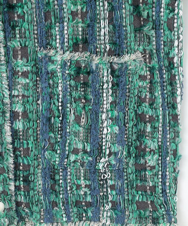 自由区 【カトリエムブーケ】Melange de couleurs カラーミックスカーディガン ブルーグレー系