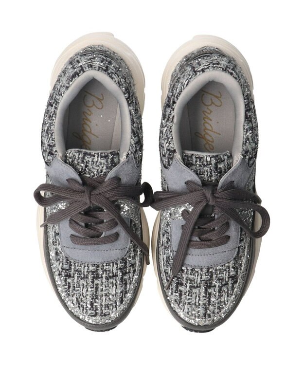 Bridget Birkin 【Bridget Birkin】異素材コンビスニーカー グレー