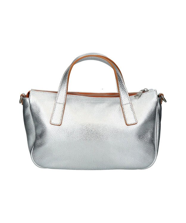 INTER-CHAUSSURES 【RIPANI】シャインシルバーレザー2WAYバッグ シルバー