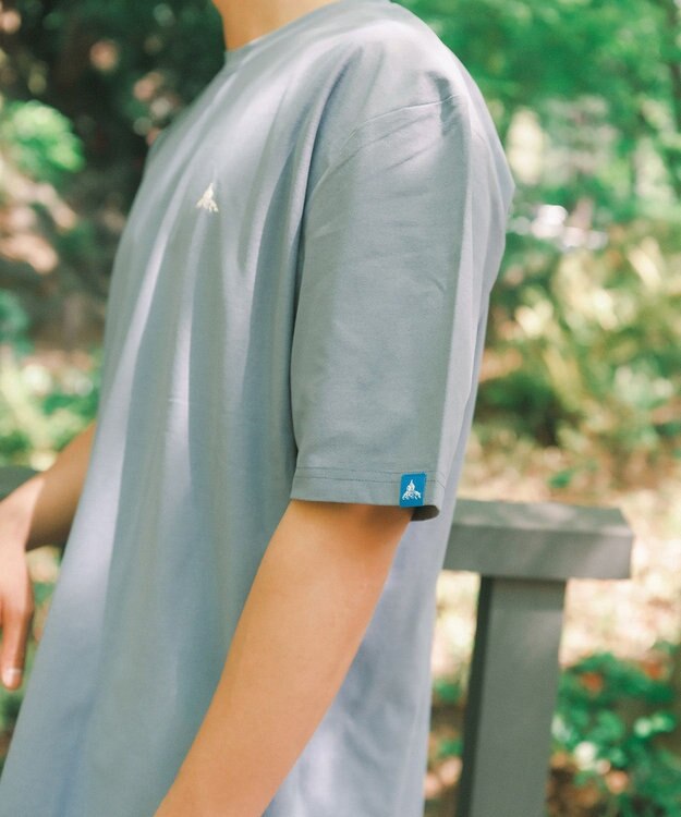 SHARE PARK MENS 【UVカット・吸水速乾・ストレッチ・軽量 】バンダナバックプリントＴシャツ ブルー系