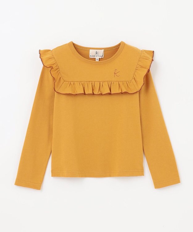 組曲 KIDS 【110-140cm】プチフルール カットソー マリーゴールド系