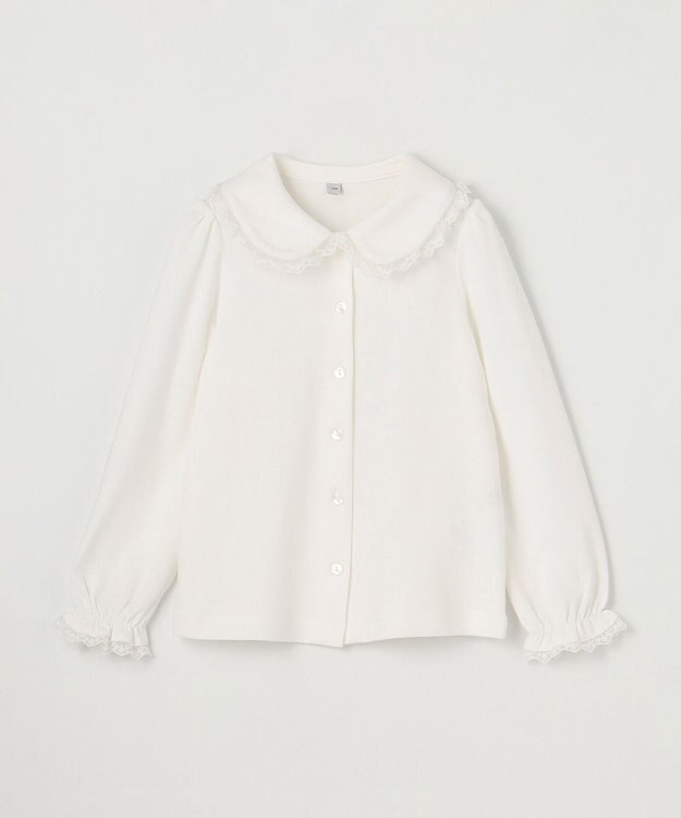 ANY KIDS リボン付き インナー ブラウス ホワイト