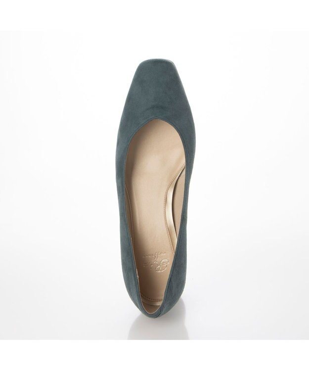 Riz raffinee <Riz raffinee>スクエアトゥプレーンパンプス グリーンスエード