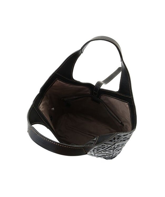 genten サステナブルカットワーク トートバッグ（大） クロ