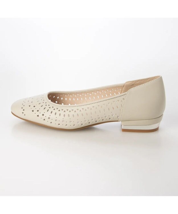 Riz raffinee <Riz raffinee>カットワークフラットパンプス アイボリー