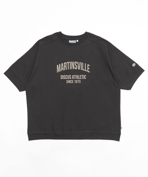 WEGO 【綿100%/MLサイズ展開】DISCUS　ルーズカレッ１００％ ブラック