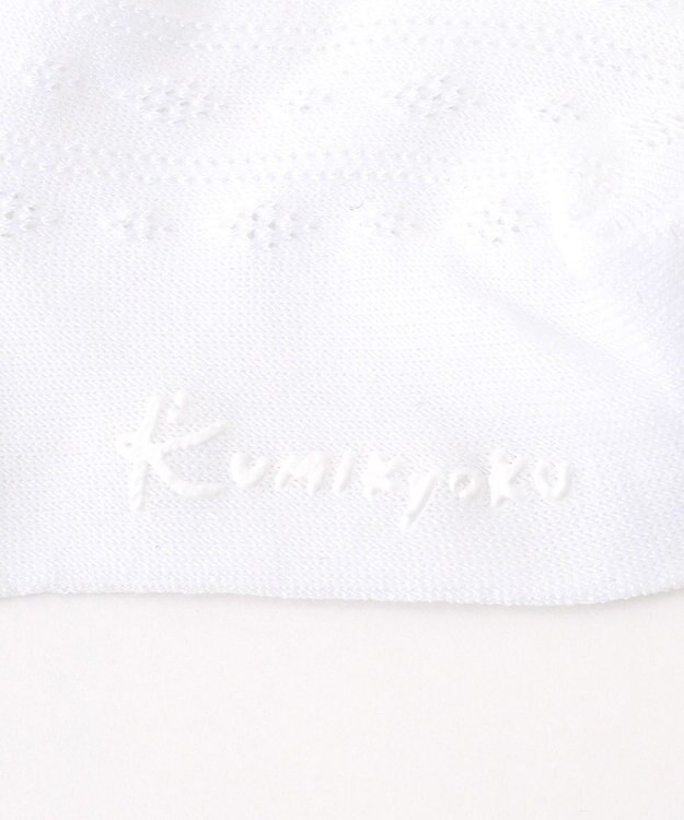 組曲 KIDS 【16-24㎝】レース付シルケット ショートソックス オフホワイト