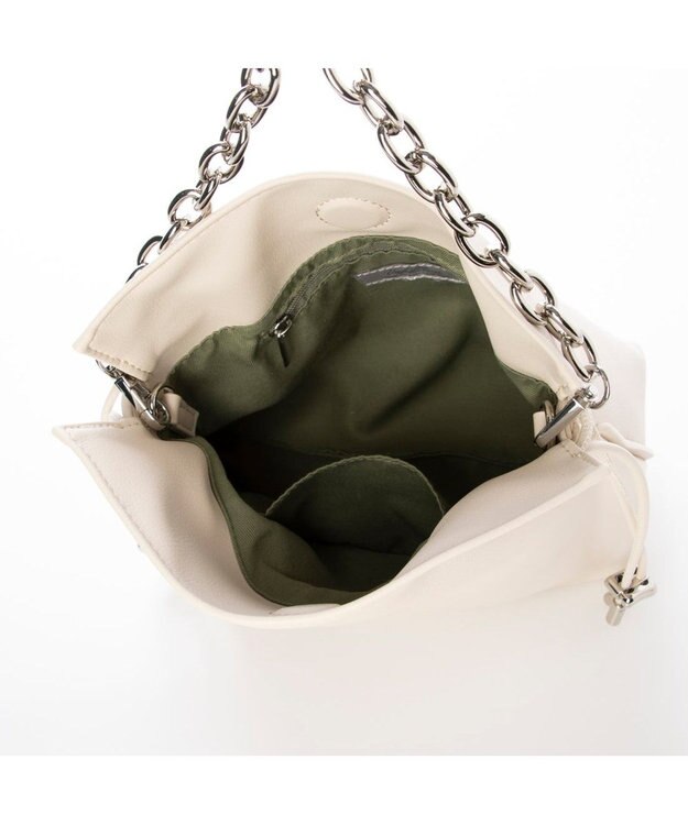 UNBILLION カシュカシュ cachecache / スクエア巾着2wayショルダー アイボリー