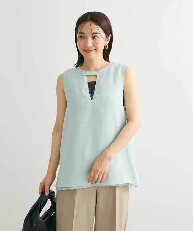 Green Parks マルチＷＡＹ　ジャガードベスト Mint