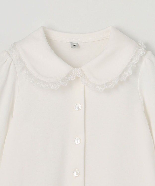 ANY KIDS リボン付き インナー ブラウス ホワイト