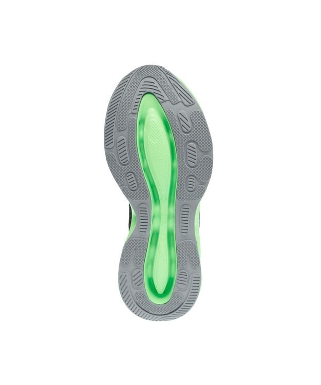 STEVE MADDEN SURGE 1 デザインソールニットスニ―カー ブラックグリーン