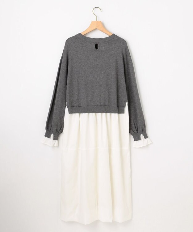 組曲 バルーンドッキングワンピース グレー系