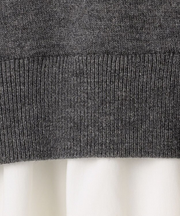 組曲 バルーンドッキングワンピース グレー系