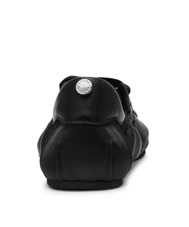 STEVE MADDEN ARTISTE サテンフラットバレエスニーカー ブラック