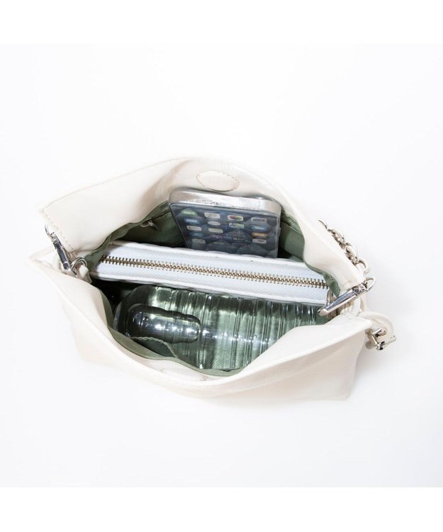 UNBILLION カシュカシュ cachecache / スクエア巾着2wayショルダー アイボリー