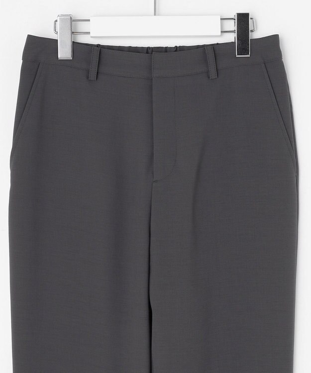 J.PRESS LADIES L 【セットアップ対応・洗える】RELAXIONツイル テーパード パンツ スレート系