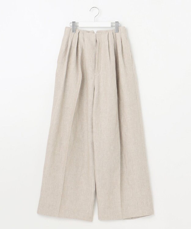 23区 【GOLD LABEL】MANTECO スーペリアリネン ワイドパンツ フラックス系