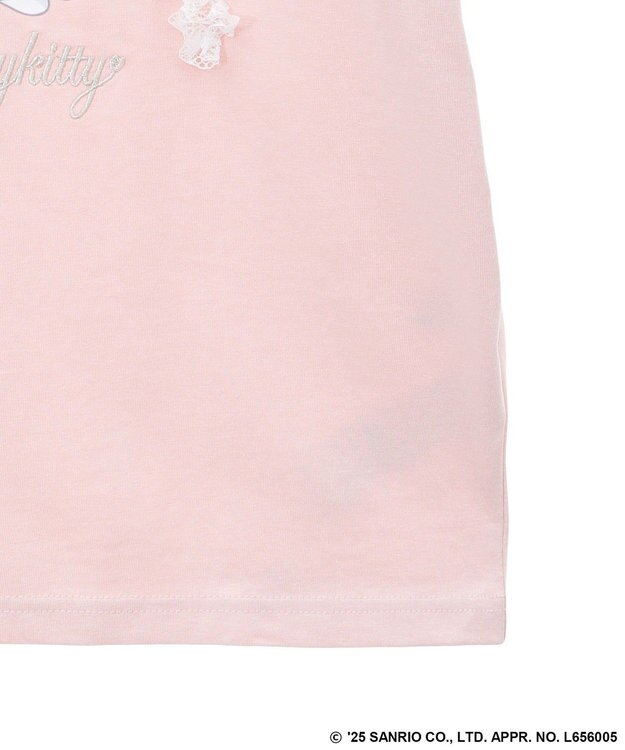 Green Parks チャーミーキティ/レースリボンプリントTシャツ Pink