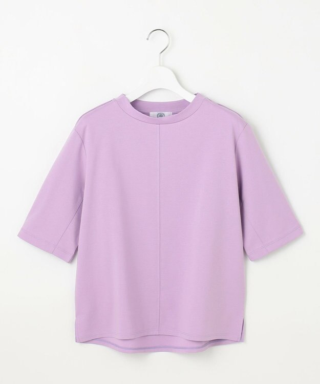 J.PRESS LADIES L TCポンチ モックネック カットソー ラベンダー系