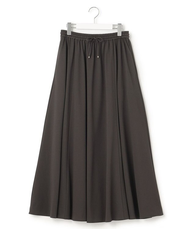 23区 【洗える】ライトピケジャージー フレアスカート グレー系