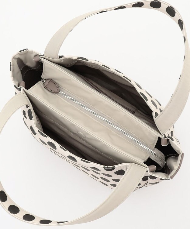 Y'SACCS 【Polka Dots】ボンディングトート　Mサイズ アイボリー