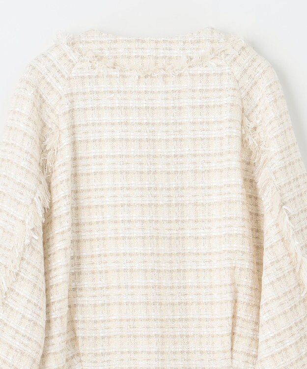 GRACE CONTINENTAL フリンジドルマンジャケット キナリ