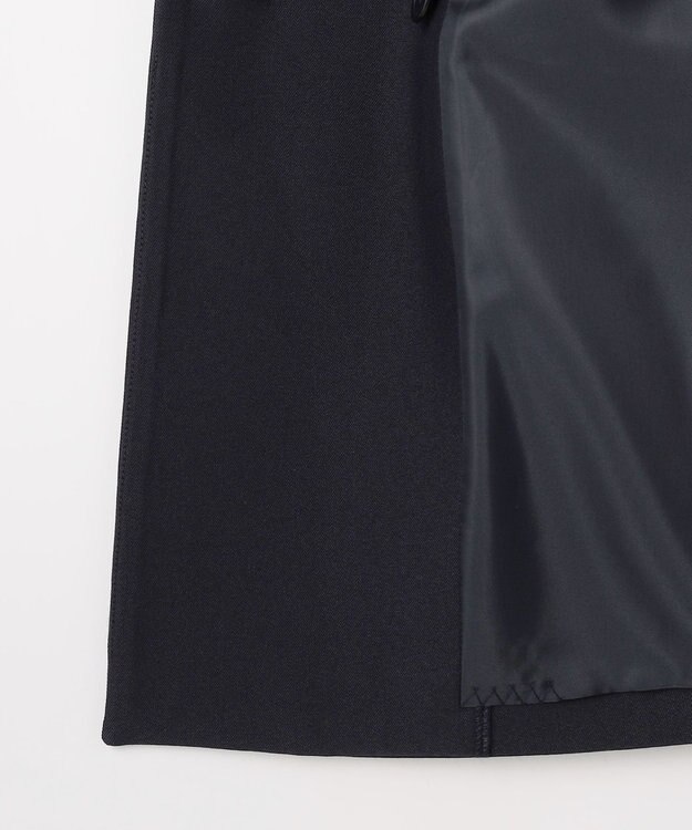 ANY SIS 褒めらレディストレッチ カラーレス ジャケット ネイビー