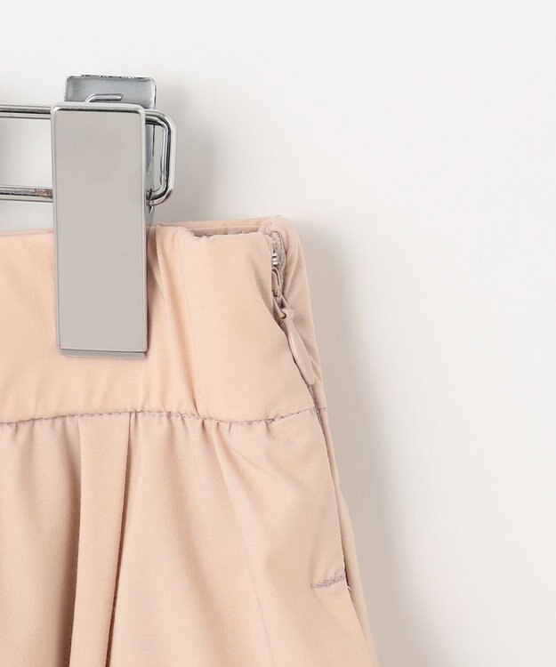 自由区 【XSサイズ～/洗える】ストレッチタイプライター タックギャザースカート ピンク系