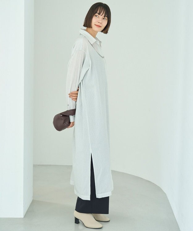 UNFILO マイビューティ ストレートパンツ ブラック