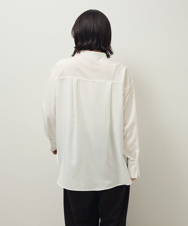 Green Parks バンドカラーインナーシャツ Off White