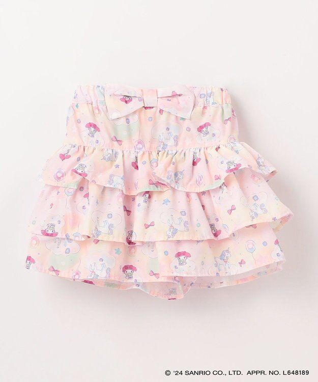 ANY KIDS 【サンリオキャラクターズ×any FAM】フリルショートパンツ ピンク×マイメロディ