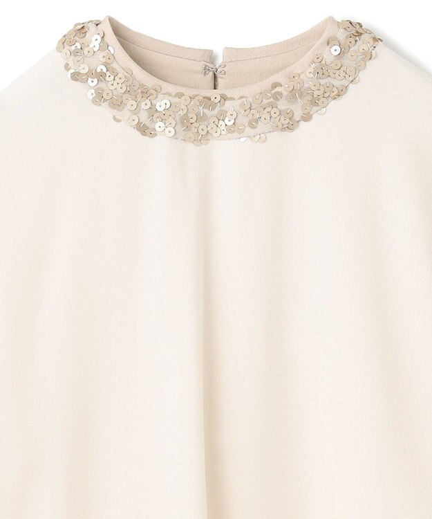 BEIGE， LA VERRERIE / スパンコールブラウス Ecru