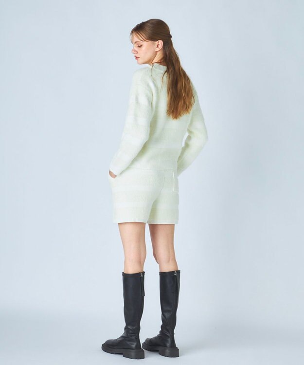 OP／FILA 【ocean pacific】ふんわりハグニットショートパンツ オフホワイト