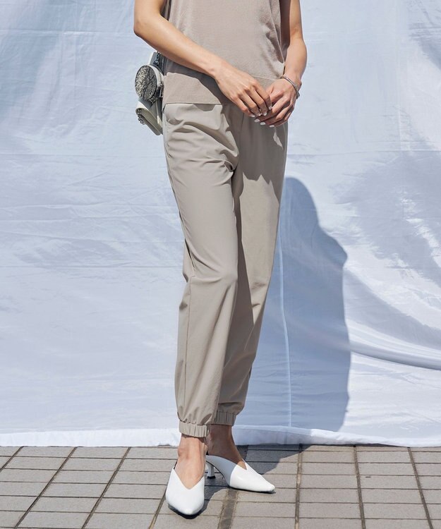 ICB 【洗える・接触冷感】アトラストリコット ジョグパンツ トープ系