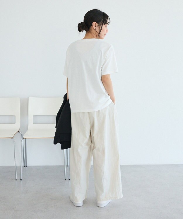 CRAFT STANDARD BOUTIQUE ツイストロゴハーフスリーブTシャツ Off White