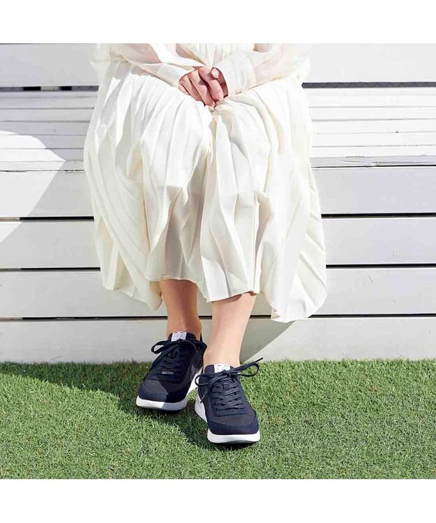 Riz raffinee <Riz raffinee>【le coq sportif×Riz raffinee】レースアップスニーカー ネイビー