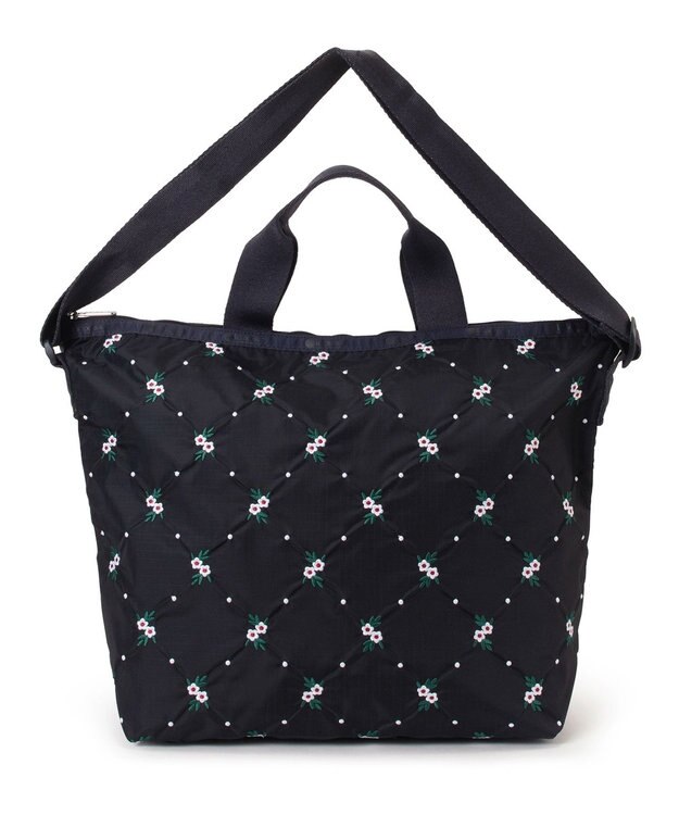 LeSportsac DELUXE EASY CARRY TOTE/フローラルラティスEMB フローラルラティスEMB