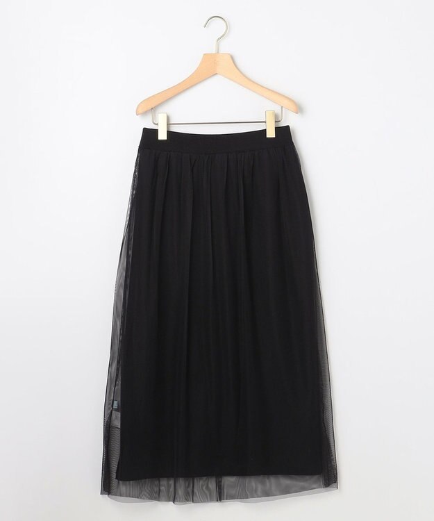 組曲 S 【WEB限定】チュールニット×リバーシブルスカート セット ブラック系