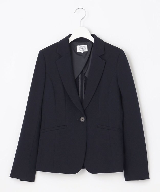 J.PRESS LADIES S 【洗える・UVカット】 アルファクロスジャージー テーラード ジャケット ネイビー系