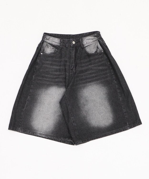 WEGO バギーハーフデニム ブラック