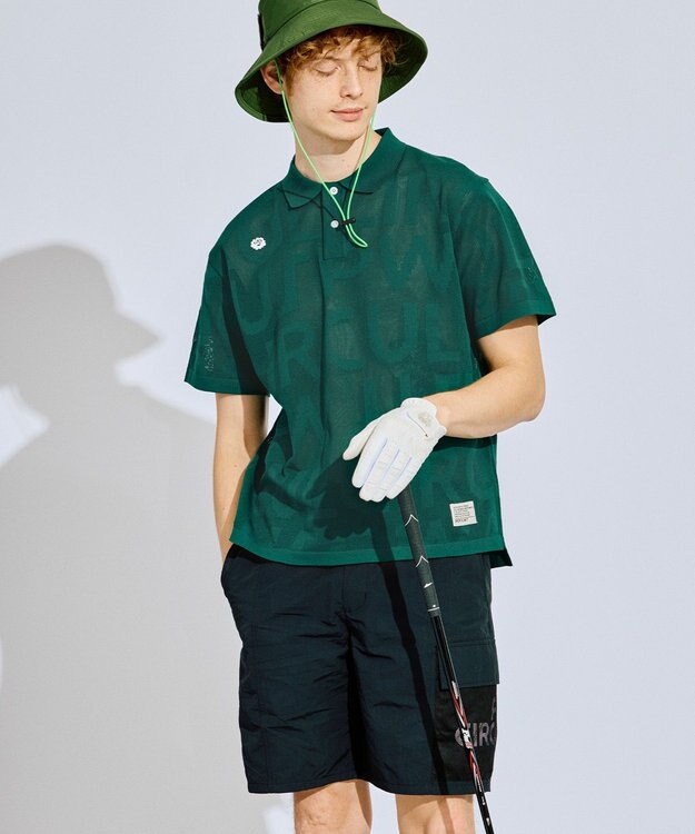 PW CIRCULUS 【MEN】メッシュカーゴショーツ ゴルフ ブラック系