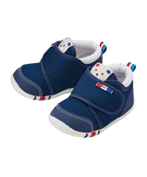 MIKI HOUSE HOT BISCUITS 【11.5-13.5cm】 ファーストベビーシューズ 紺