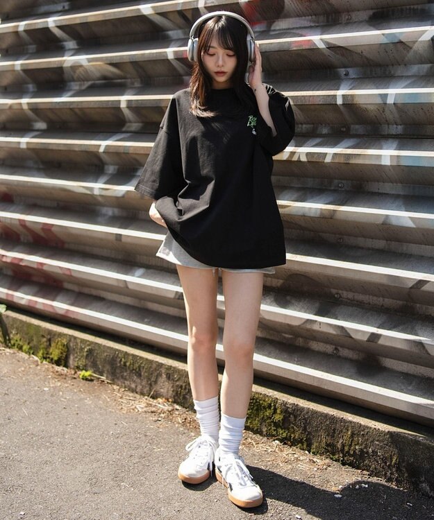 WEGO 【ユニセックス着用ITEM/SMLサイズ展開】別注BENDAVISグラフィックT（SS） ブラック