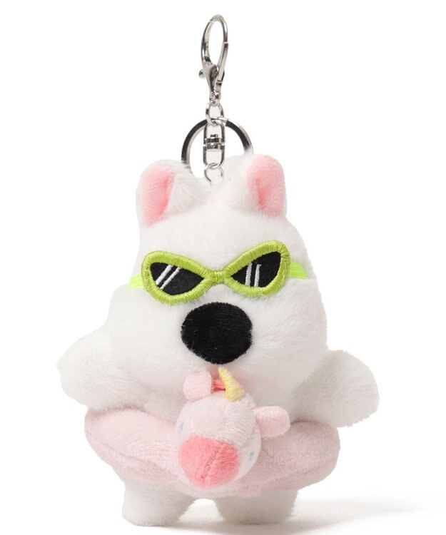 WEGO バカンスわんこぬいぐるみキーホルダー ピンク