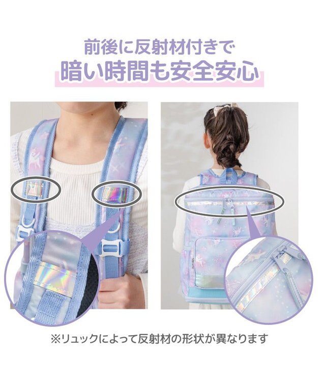 Mother garden マザーガーデン ユニコーン スクエアリュック 【Lサイズ】  《ミルキーウェイ水色》 ミルキーウェイ水色