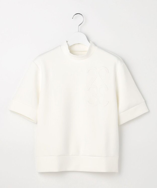 23区GOLF 【WOMEN】ライトダンボールストレッチモックネック ホワイト系