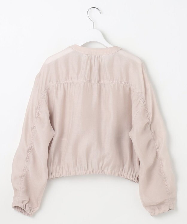 Feroux リボンポケット シアー ブルゾン ピンク系