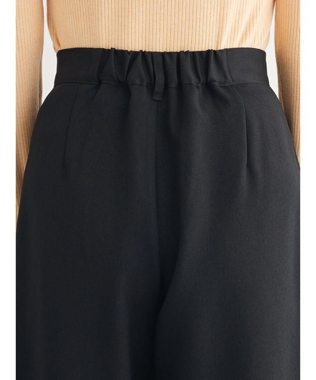 Green Parks ワンタックカーヴィーパンツ Black